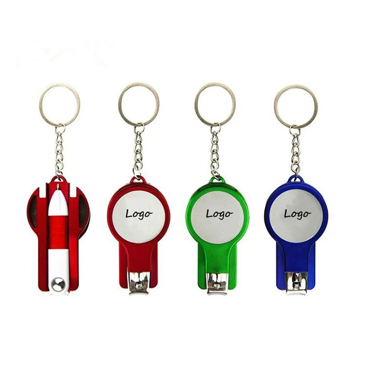Multi-functional Nail Clippers with Folding Ballpoint Pen and Mirror 1