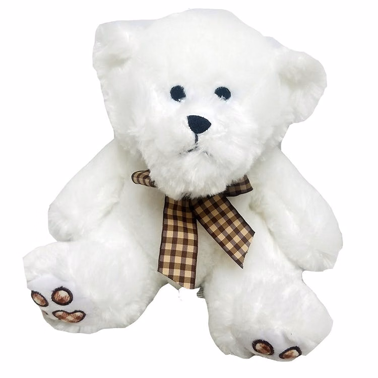 Plush Teddy Bears - White 9"