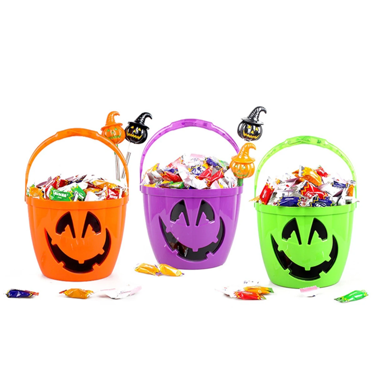 Halloween Light Up Pumpkin Bucket 1