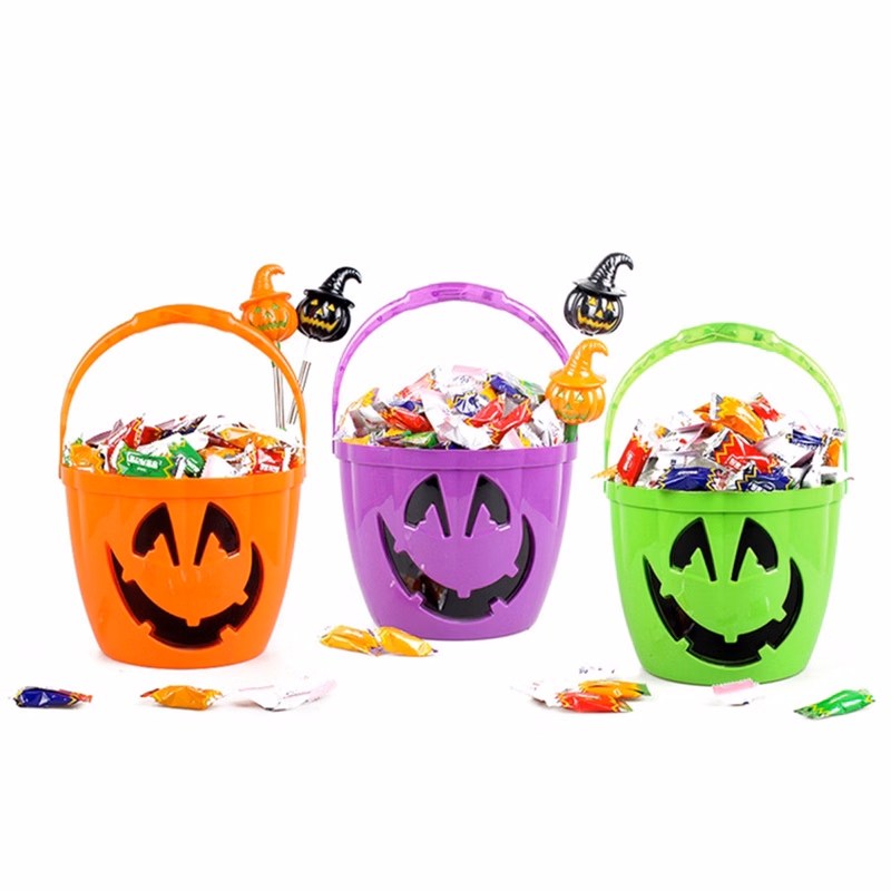 Halloween Light Up Pumpkin Bucket