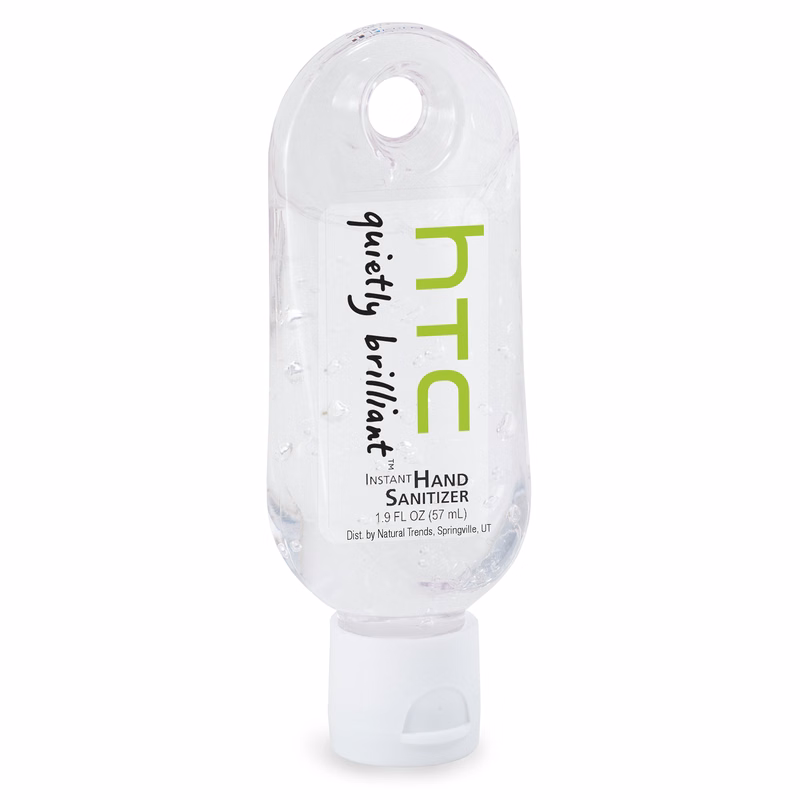 1.9 fl oz Instant Hand Sanitizer Gel in Keychain Bottle, Fragrance-free