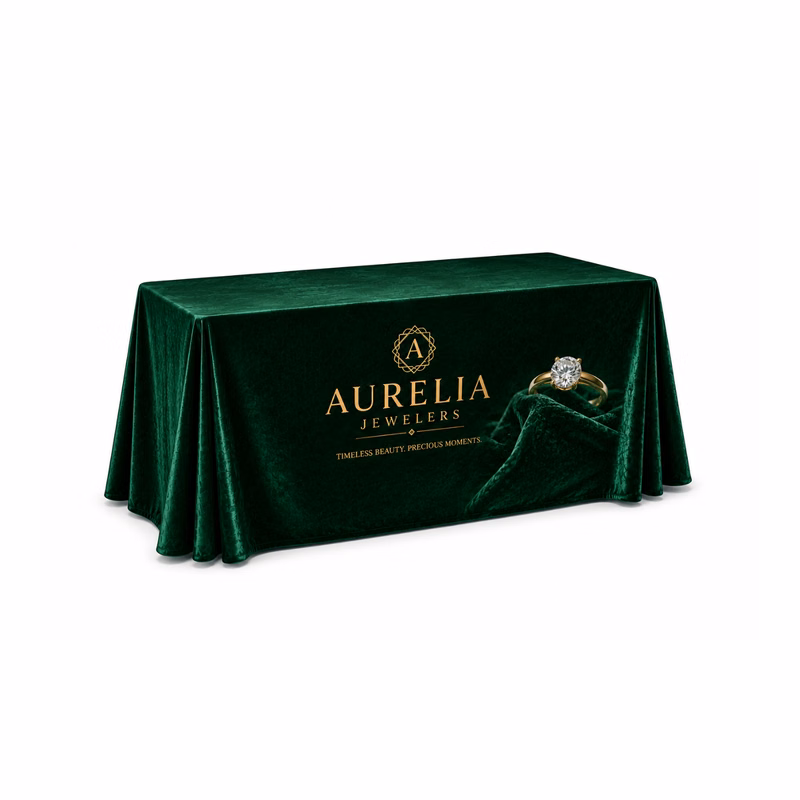 4' Velvet Table Throw