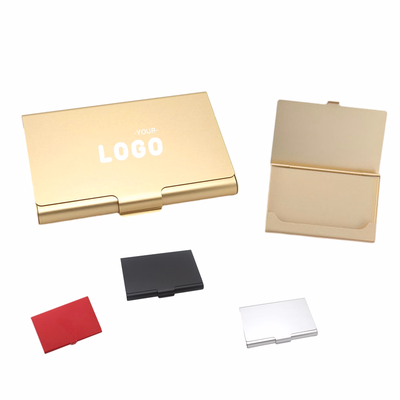 Portable Aluminum Business Card Holder Case