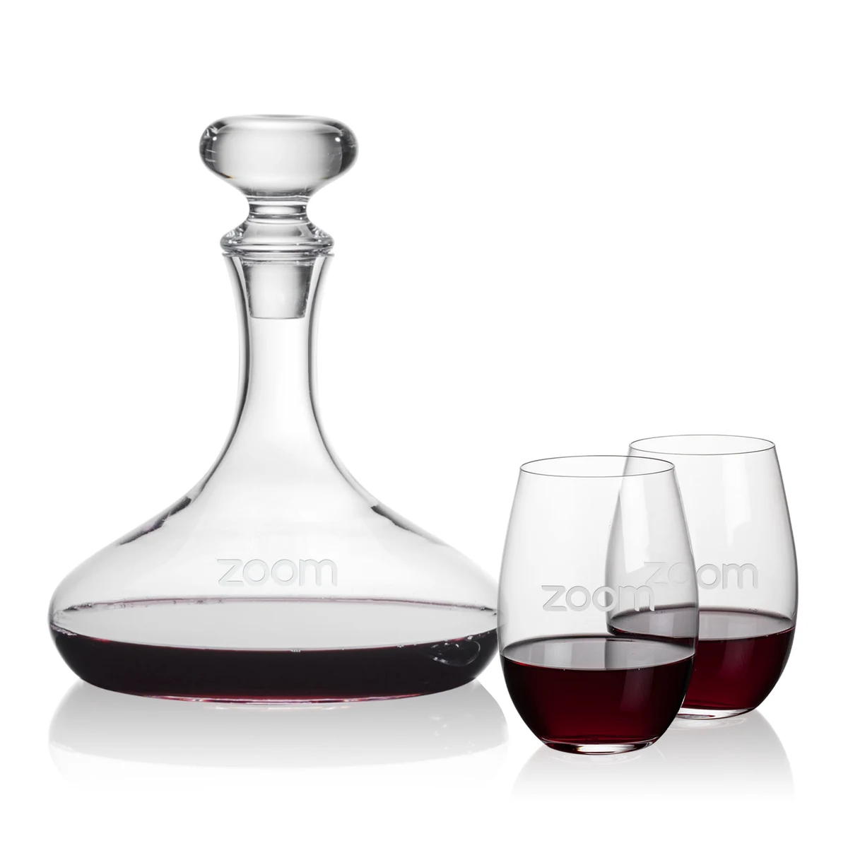 Stratford Decanter & Laurent Stemless Wine 1