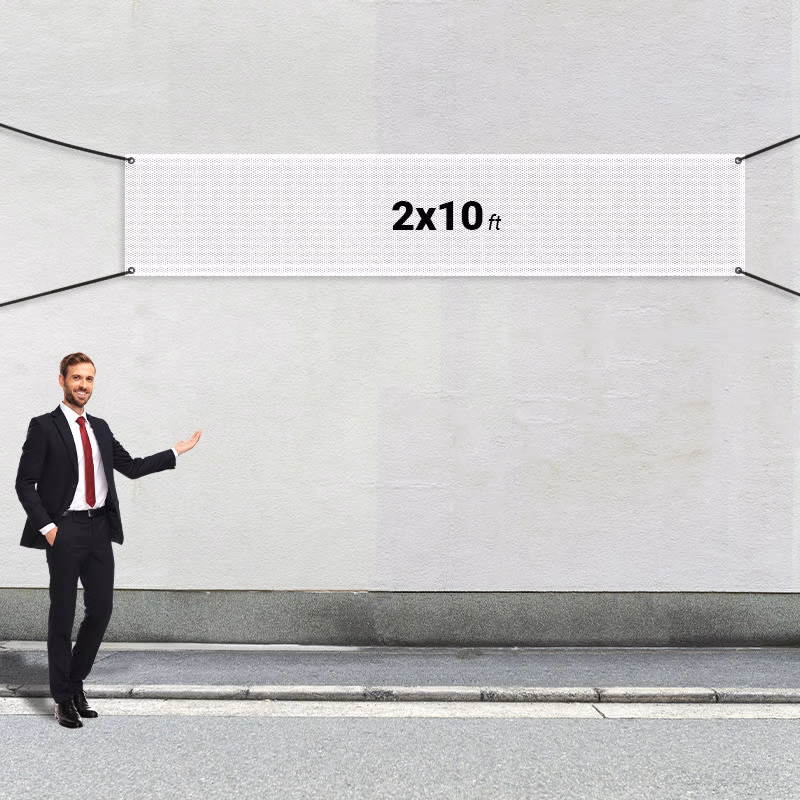Custom 2' X 10' Mesh Banners