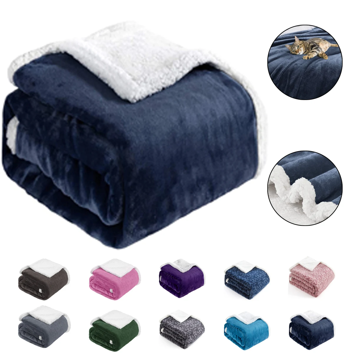 Soft Fluffy Flannel Plush Blanket 1