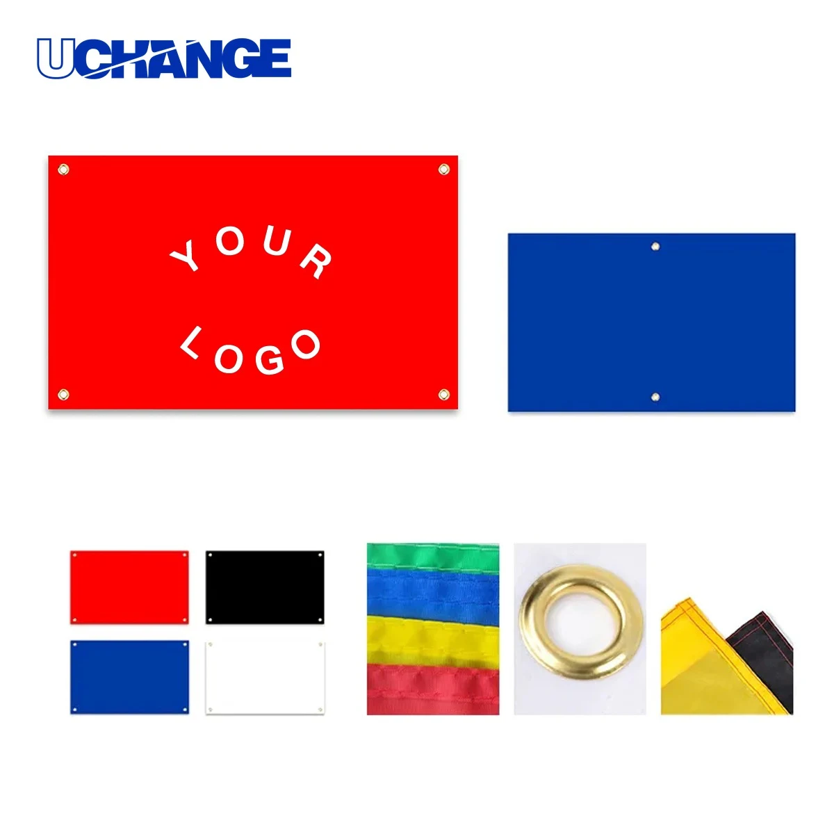 Outdoor PVC Banner Display with Grommets 1