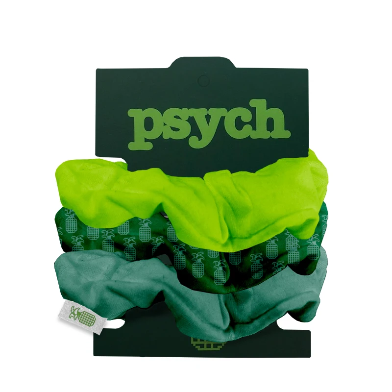 Full-Color 3 Scrunchies on Packaging Tree 1