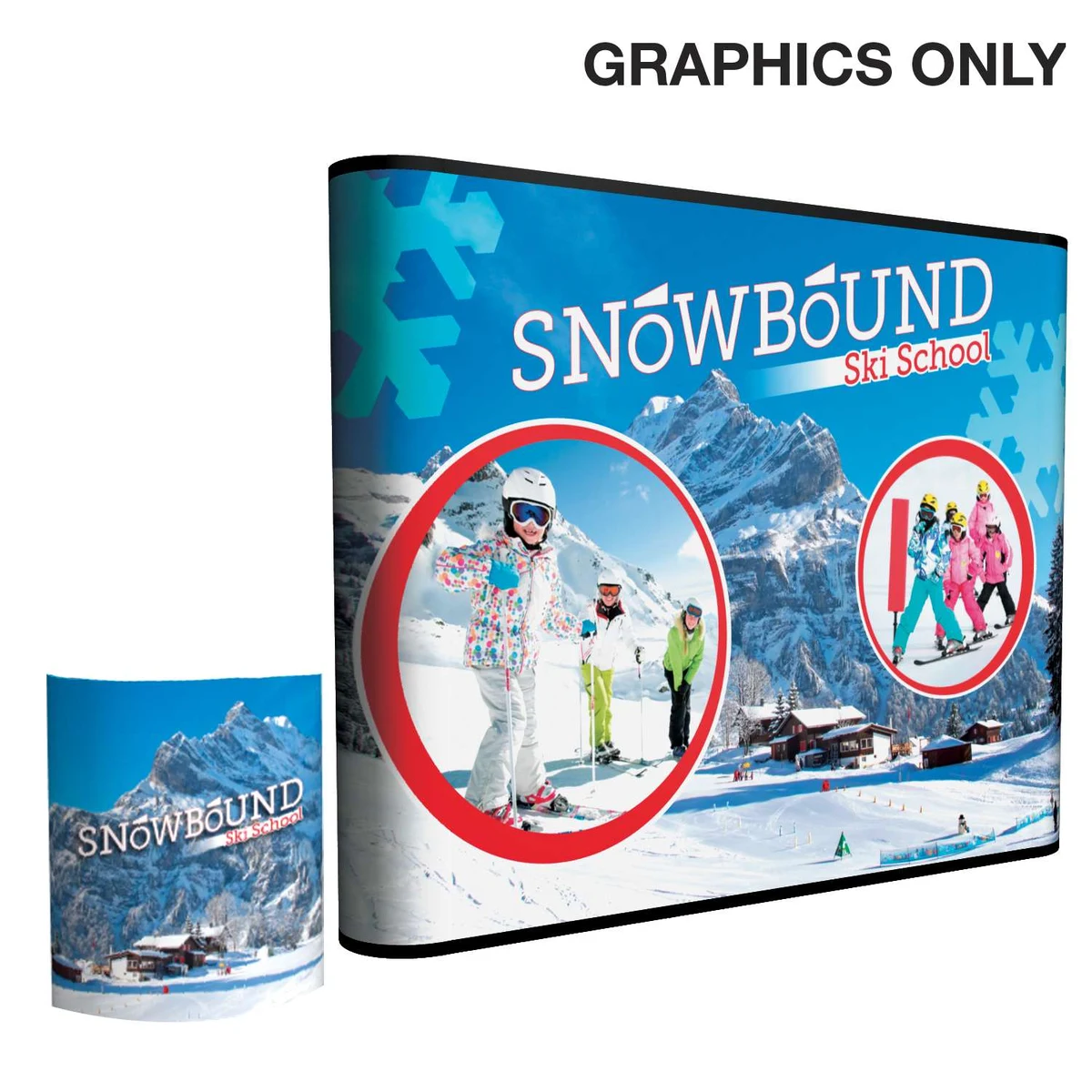 9-Quad Straight InterChange Graphic Panels (Mural) 1