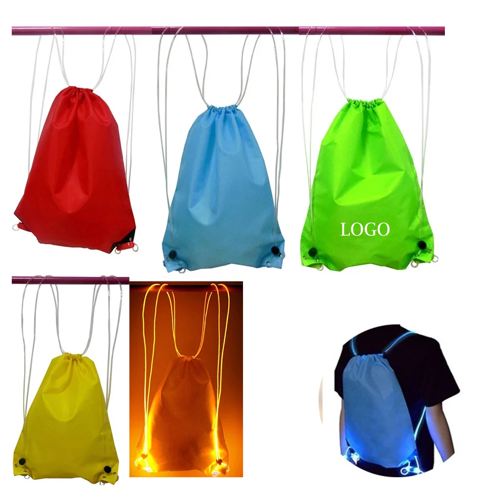 Led Light Up Drawstring Bag 1