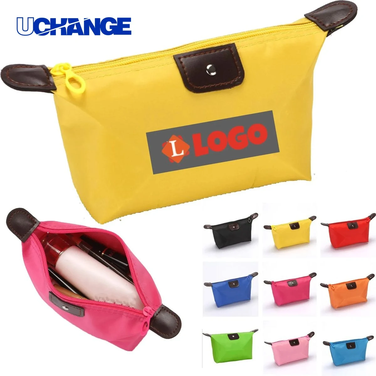 Travel Full Color Dumpling Cosmetic Zipper Bag Organizer 1