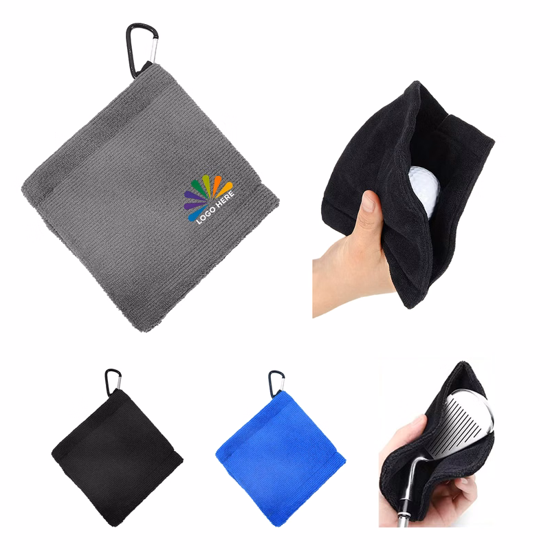Microfiber Golf Cleaning Towel with Hook
