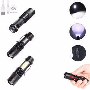 Clip Flashlight With Zoom Lens And Three Lighting Modes