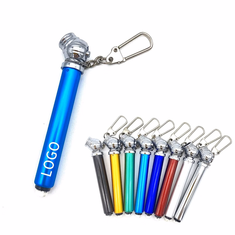 Metal Tire Pressure Pen Keychain