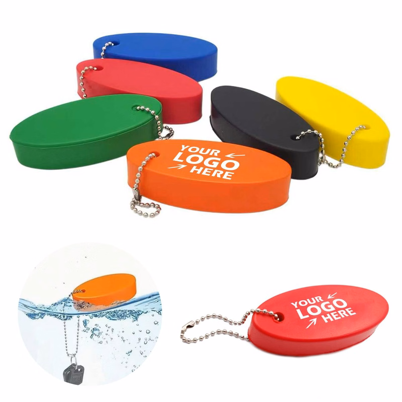 Oval Floating Boat Key Fobs