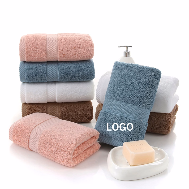 100% Cotton Embroidery Logo Towel Washcloth