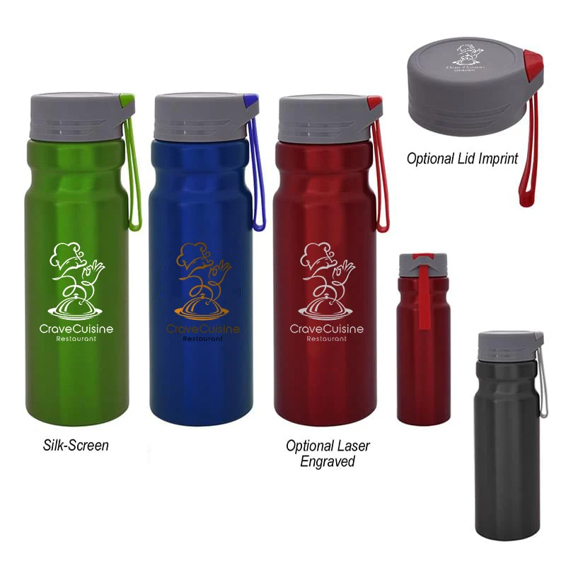 26 Oz. Aluminum Whittier Bottle, custom water bottle with logo imprint 1