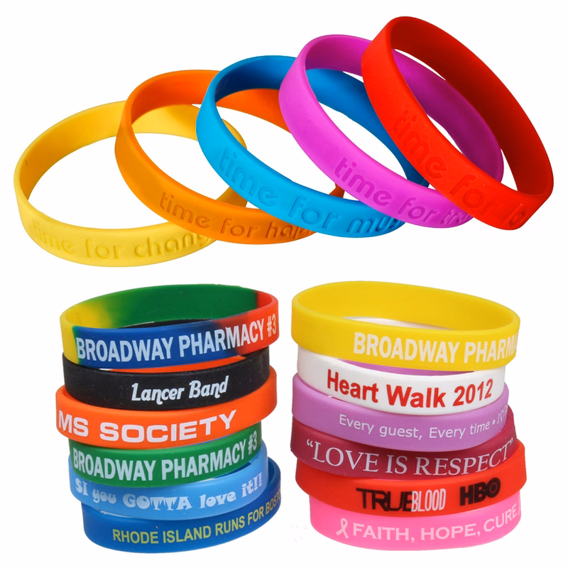 Sprinters Custom Silicone Bracelet - 0.5"