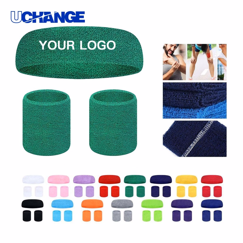 Sports Set Headband Wristbands Quick Dry