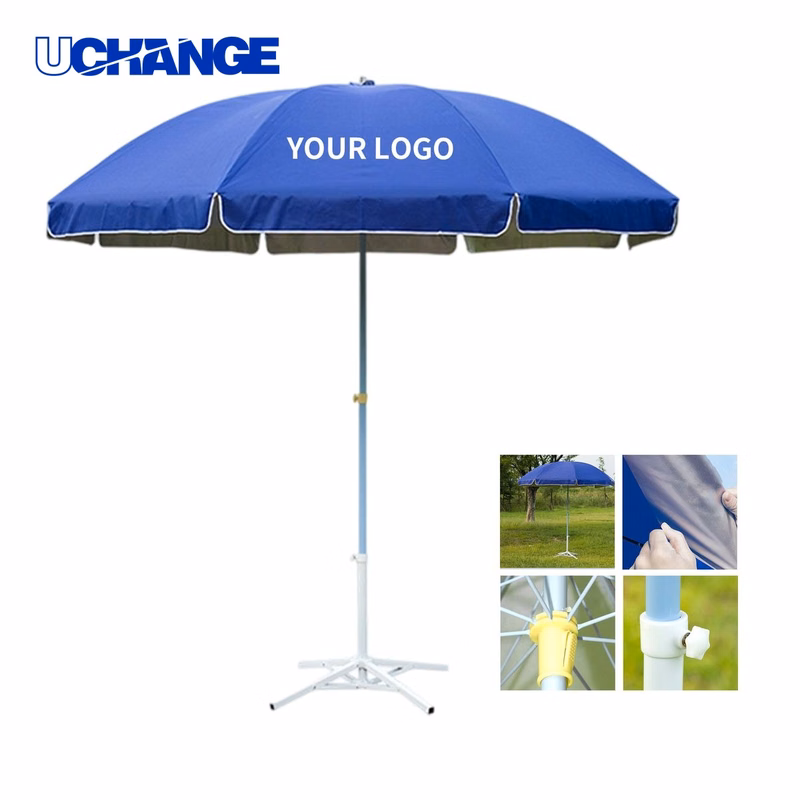 Windproof Outdoor Sun Umbrella 52 Inch