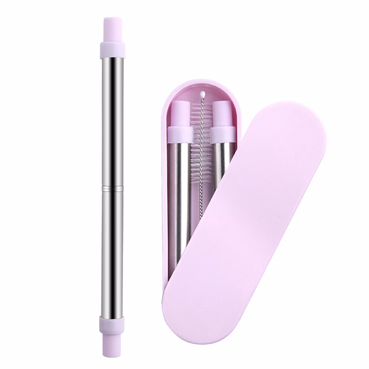 Collapsible Stainless Straws With Case Made of premium food-grade stainless steel