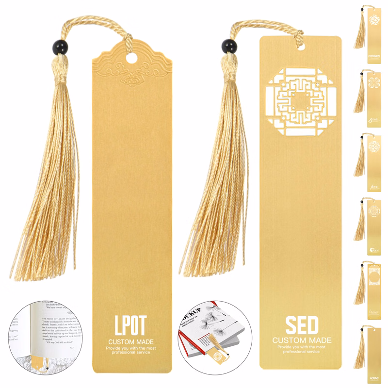 Metal Bookmark With Tassel