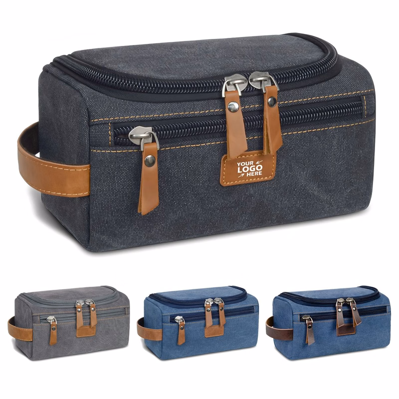 Premium Canvas Travel Kit & Grooming Organizer