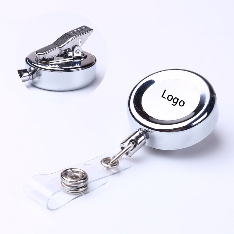 Metal Badge Reel with Alligator Clip