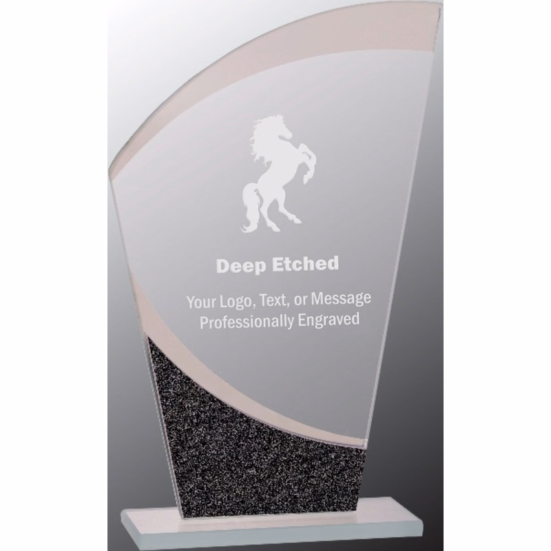 8" Wave Designer Glass Award