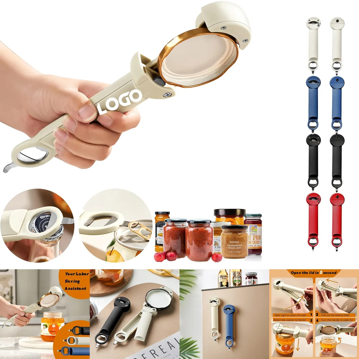 Jar Multi Function Bottle Opener 1
