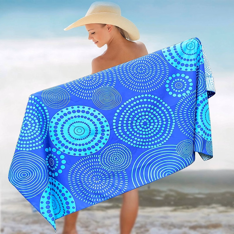 Eco-Friendly French Terry Beach Towel