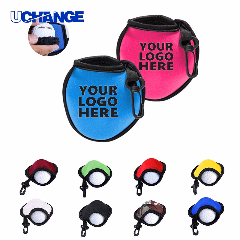 Full-Color Portable Golf Ball Cleaner Pouch