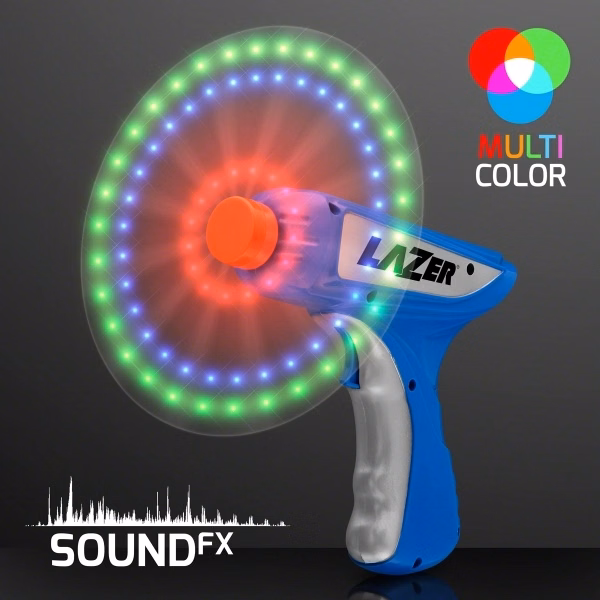 LED Spinning Lights Space Blaster Toy Gun