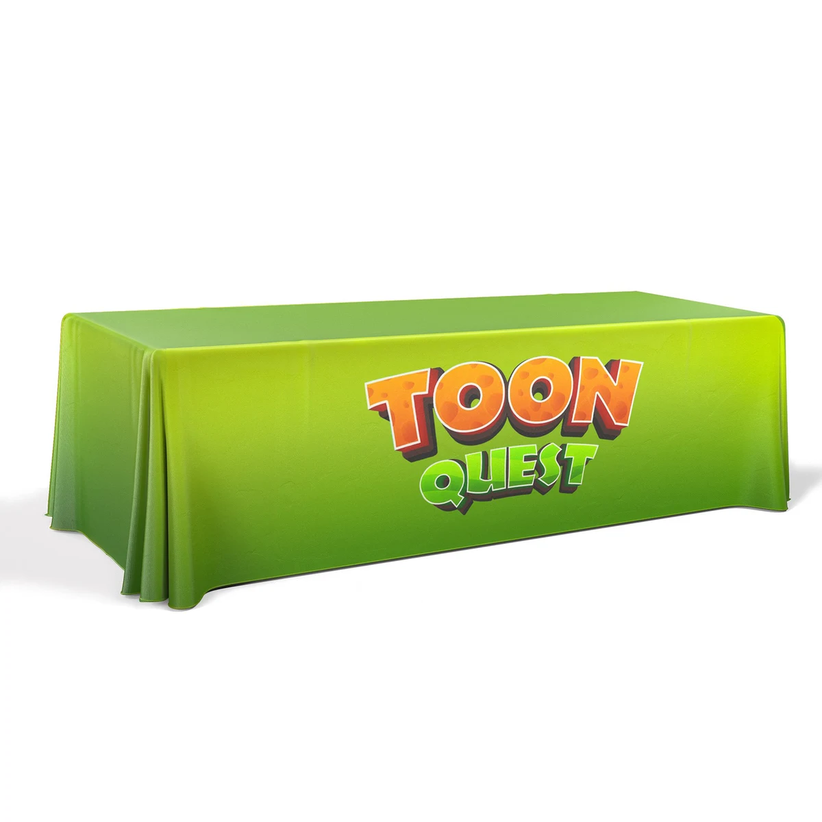 8' Premium Draped Standard Table Cover(Full Color Dye Sublimation) 1