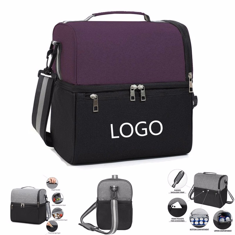 Double-Layer 14-Can Insulated Lunch Tote


