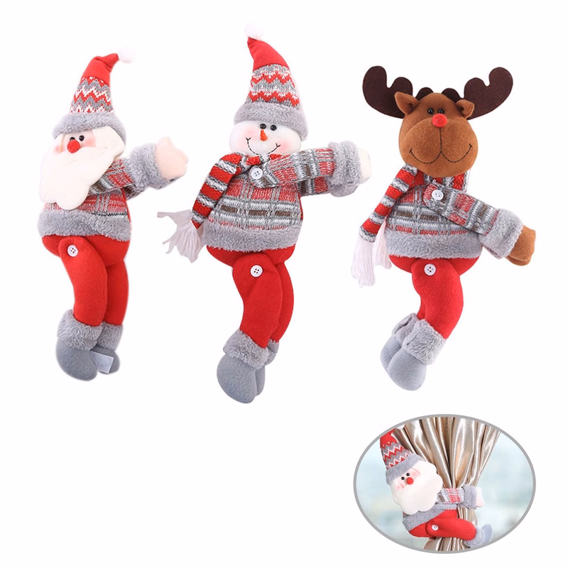 Christmas Curtain Tiebacks