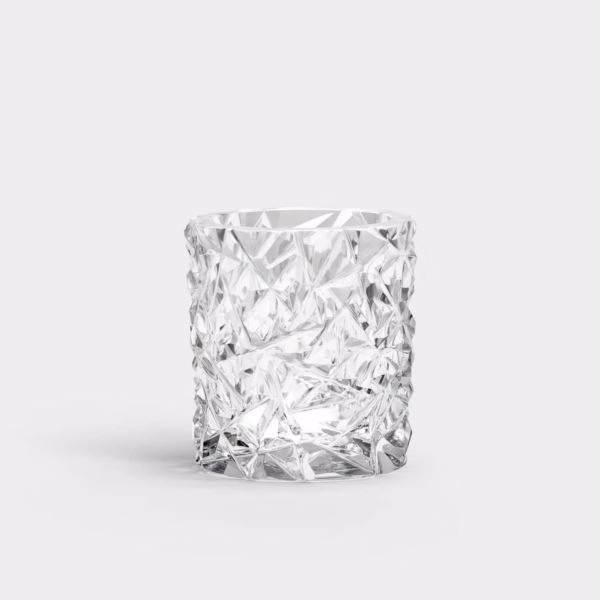 CARAT CANDLE HOLDER CLEAR MEDIUM