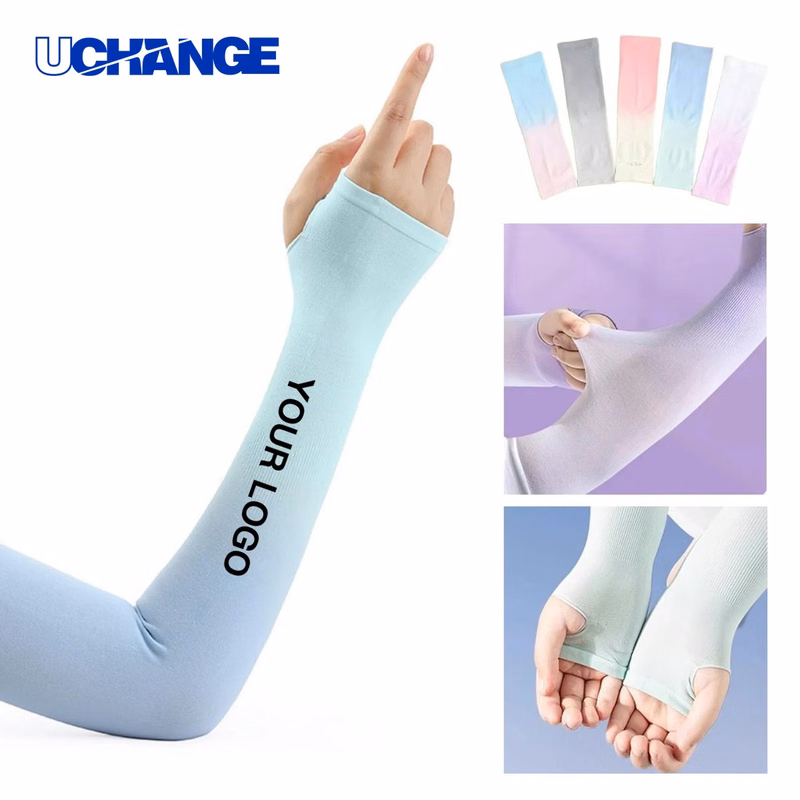Nylon UPF 50 Cooling Arm Sleeve Cover for Outdoor Use
