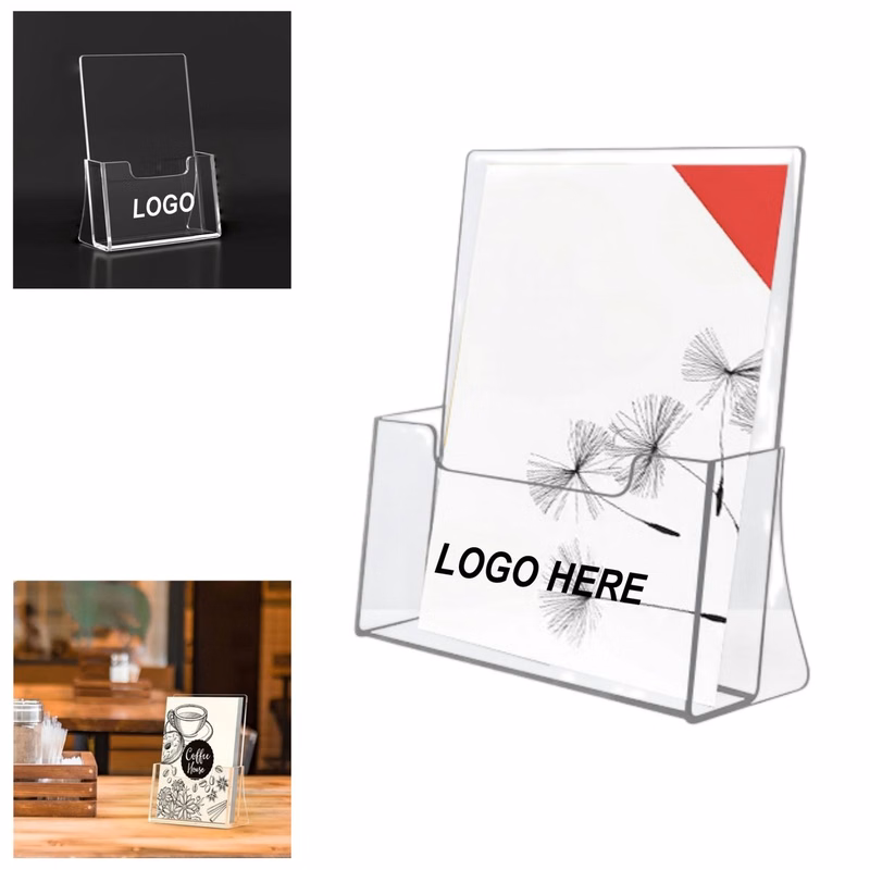 Transparent Brochure Directory Display Stand