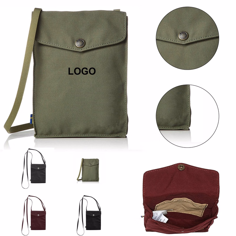 Canvas Crossbody Bag W/ Flap
