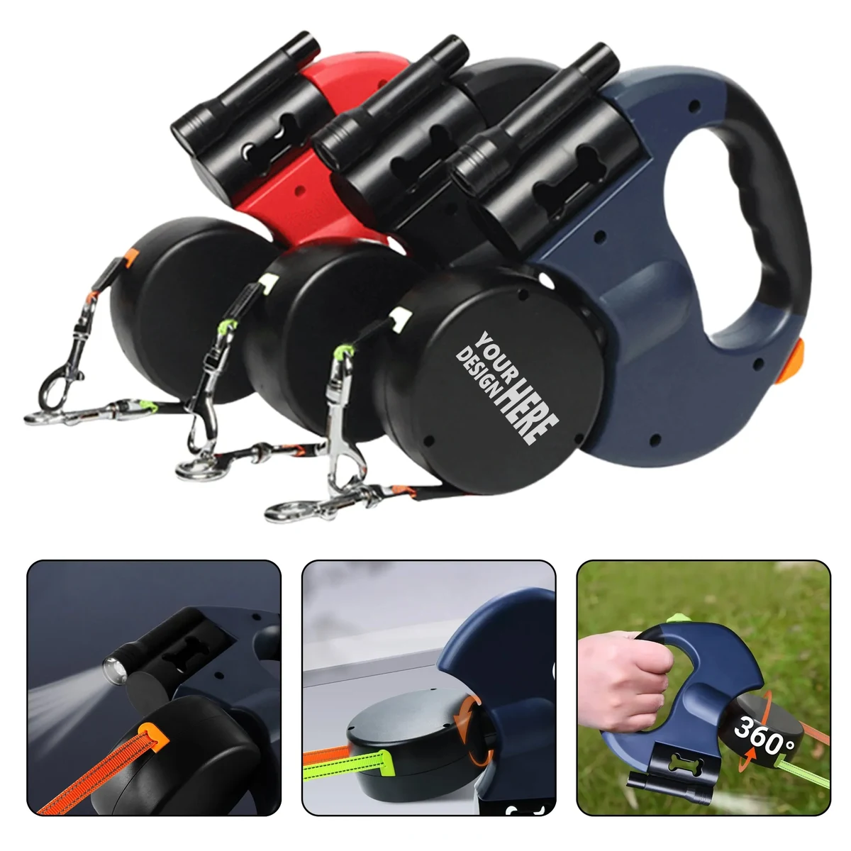 10ft Double Pet Leash 1