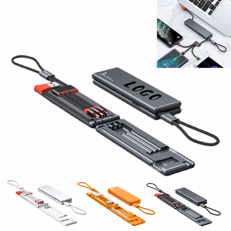 Multifunctional Portable 3 in 1 Charging Cable Organizer