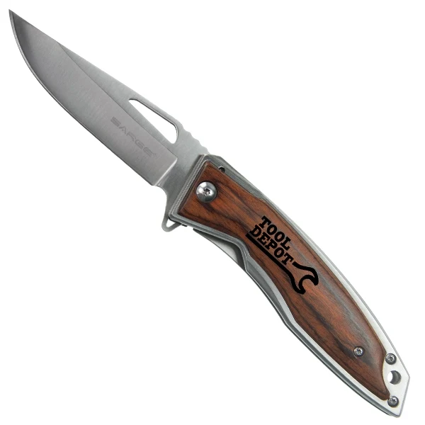 Strive - Wooden Swift Assist Pocket Knife 1