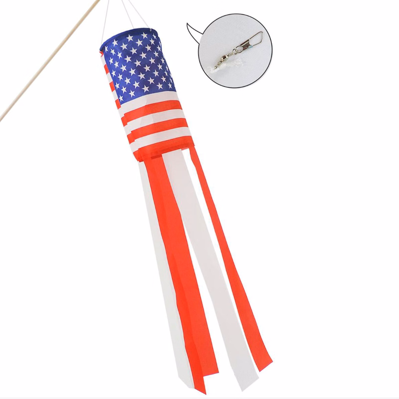 American Flag Windsock Printed Stars Wind Sock