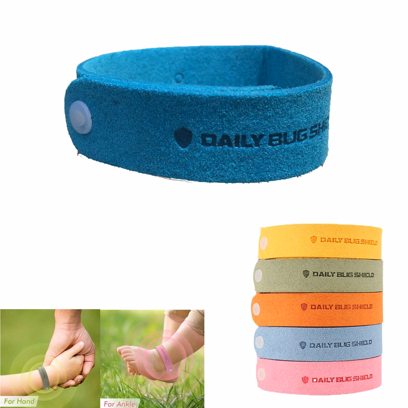 Micro Fiber Leather Mosquito Repellent Bracelet