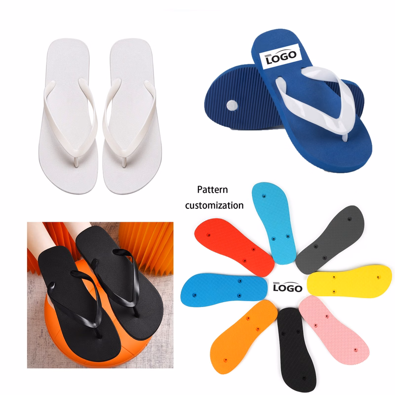 EVA/PVC Beach Slipper Flip Flops Sandals MOQ 10pcs