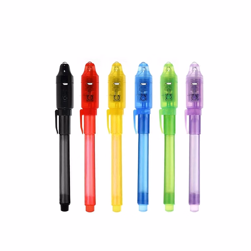 Funny Invisible Ink Pen With Uv Magic Marker
