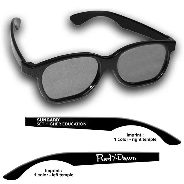 3D Glasses - Plastic Circular Polarized - Custom Imprint 1