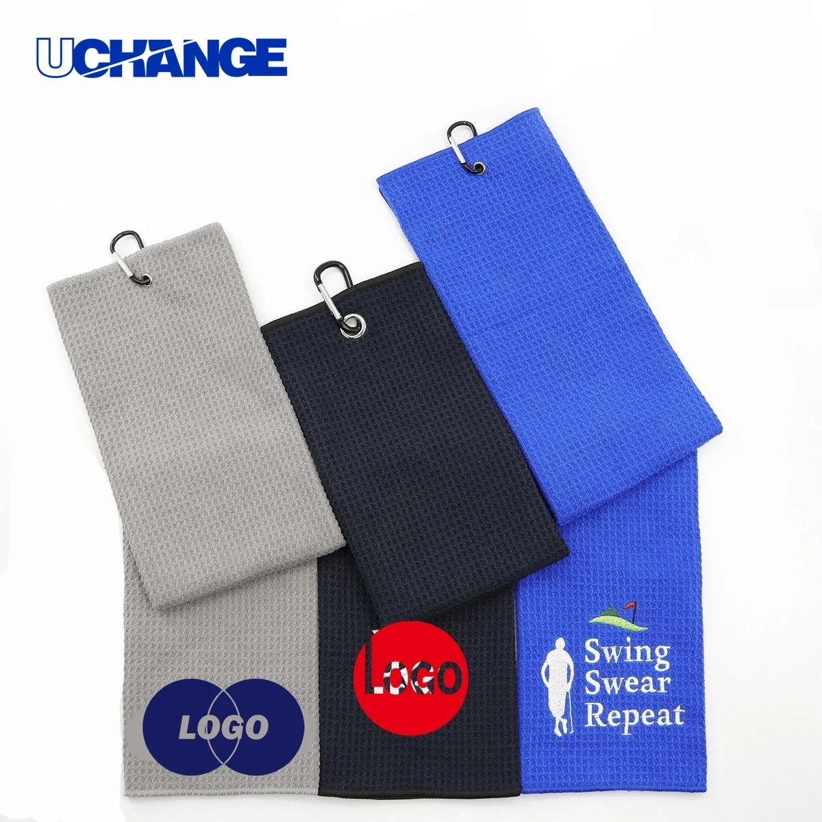 Waffle Golf Towel Rag for Cleaning Clubs 1