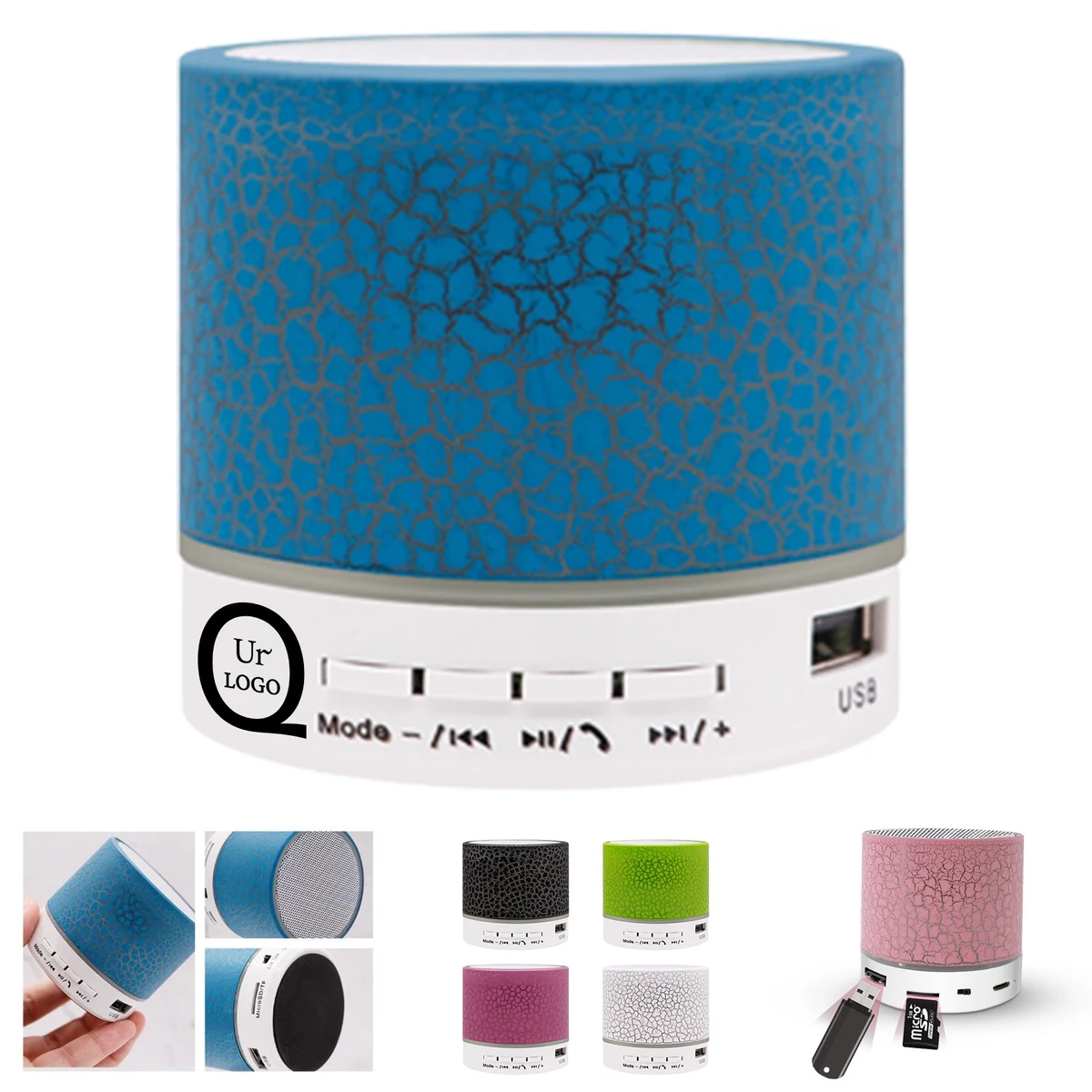 Led Wireless Speaker W/ Cracked Design 1